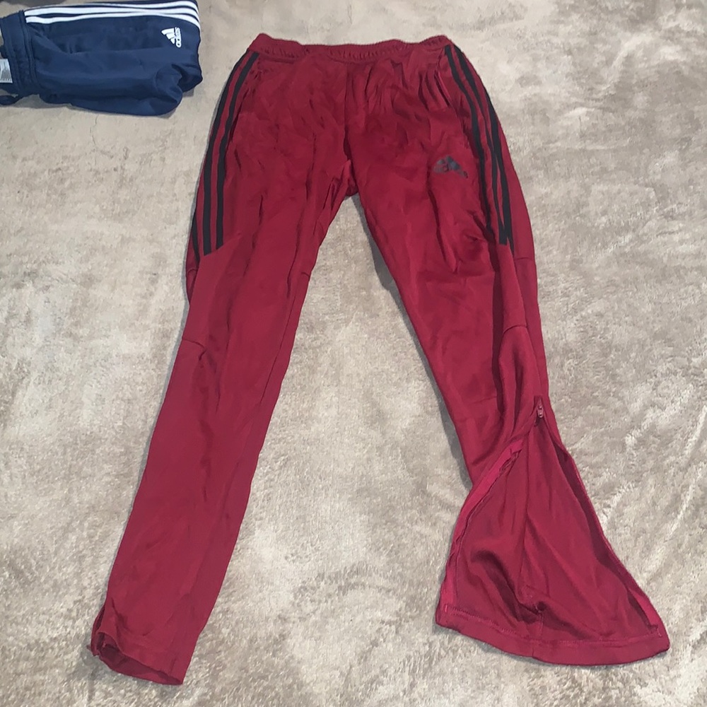 Redish Maroon Joggers from Adidas, Size small, some more stretch to it